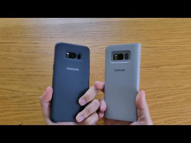 Samsung Galaxy S8 and S8 plus official cases honest review. (Silicon and Clear view cover)