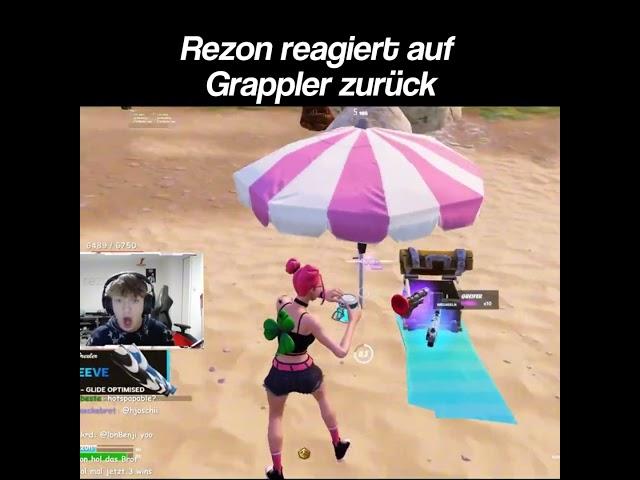 Rezon reagiert auf grappler zurück in Fortnite 