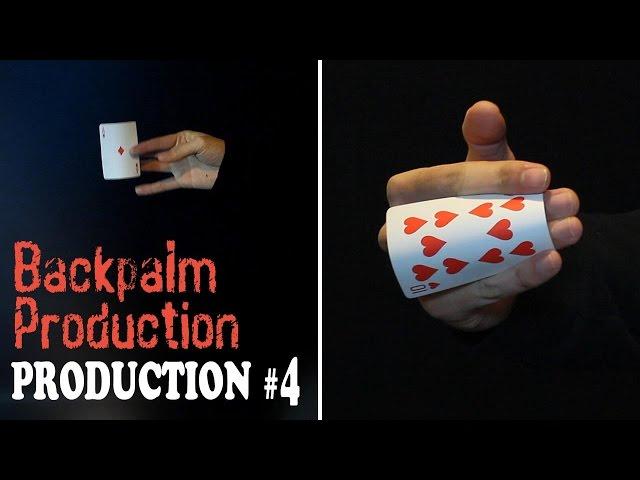 Magic tricks revealed - Advance Backpalm Production - Card production series #4 