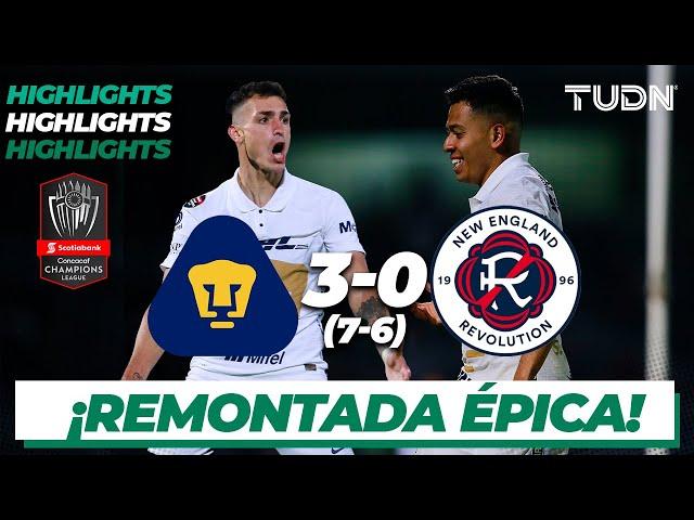 Highlights | Pumas 3(7)(6)3-0 New England | CONCACHAMPIONS 2022 - 4tos | TUDN