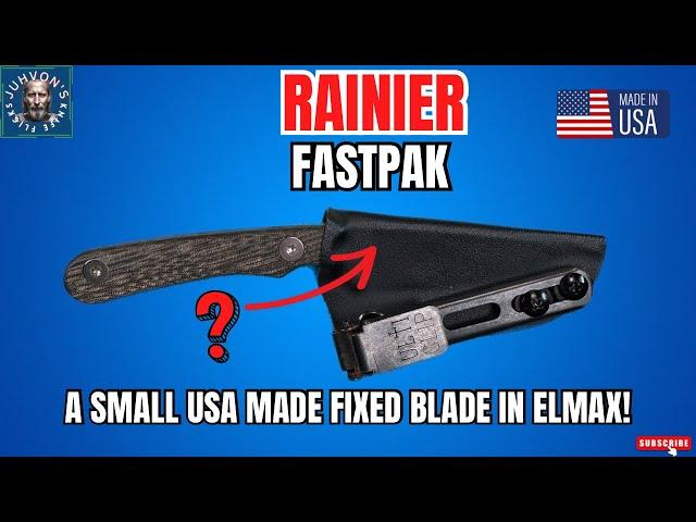 Rainier Fastpak. A Small USA Made Fixed Blade in Elmax!