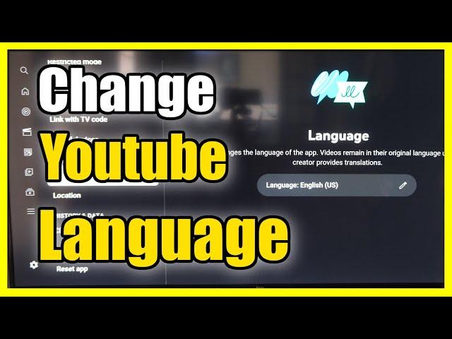 How to Change Language on Youtube App TV To English (Easy Method)