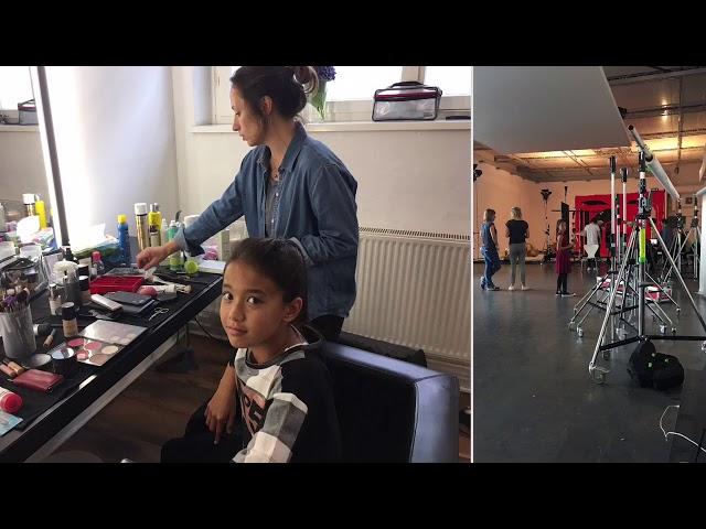 Zoe Stehle Kidsmodel Shooting Berlin Behind the scences