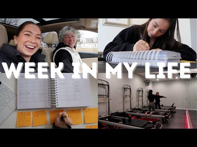 Work Week in my Life: How I Plan my Week + Days for Productivity; Pilates, Running, + Work from Home