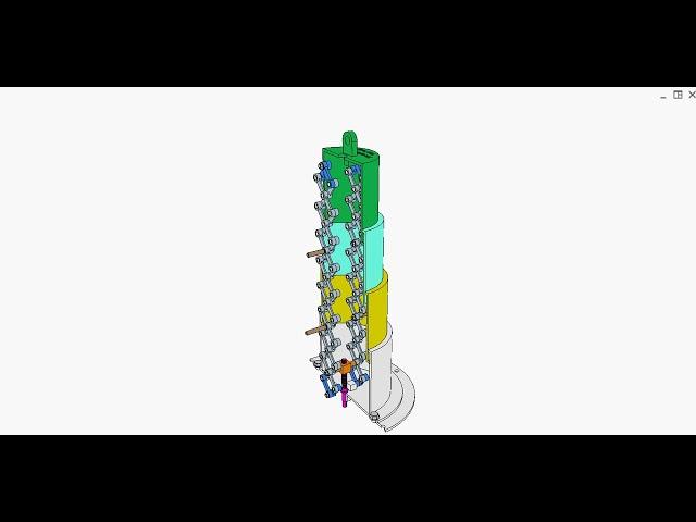 Telescopic cylinder of scissor mechanism