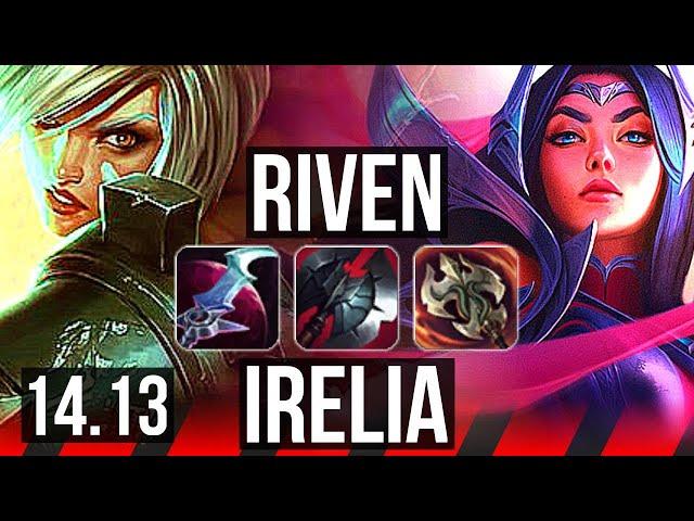 RIVEN vs IRELIA (TOP) | 9 solo kills, 69% winrate | BR Master | 14.13