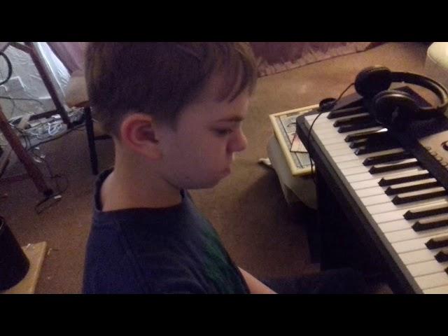 Teddy playing piano