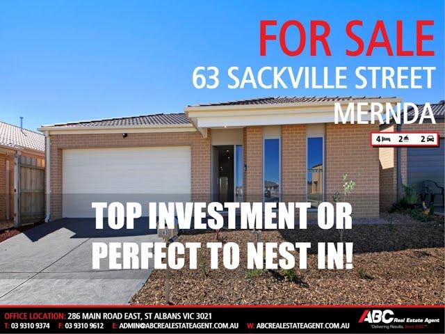 SOLD : 63 Sackville Street, Mernda VIC 3754