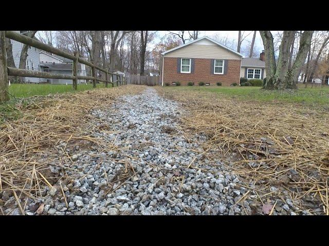 Proof that french drains work! for draining non-point water sources