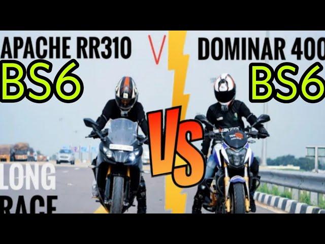 Dominar 400 BS6 vs Apache RR310 Drag race Top end |ksc vlogs ||AMS VLOG