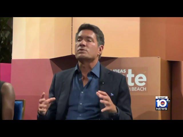 Local 10 News Louis Aguirre participates in climate change discussion