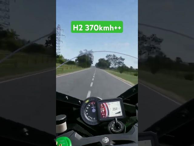 370kmh++ Kawasaki Ninja H2R 2021 TOP SPEED | RIDE 5