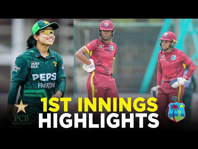 1st Innings Highlights | Pakistan Women vs West Indies Women | 1st ODI 2024 | PCB | M2F2A