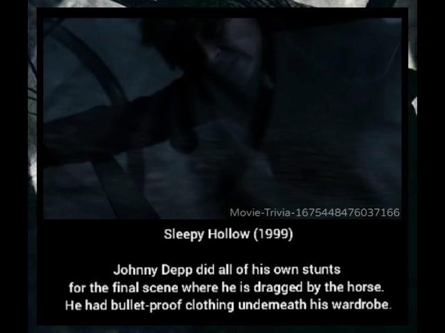 Sleepy Hollow 1999 - Johnny Depp did his own stunt