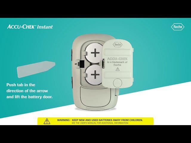 How to replace the Accu-Chek Instant meter battery