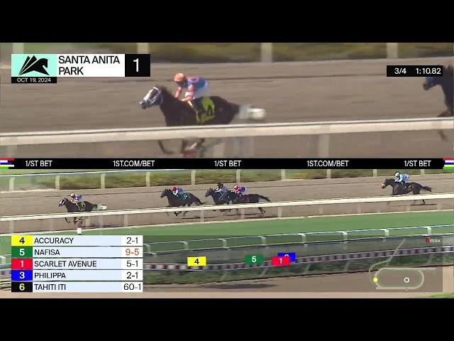 Accuracy wins Race 1 on Saturday, October 19 at Santa Anita Park