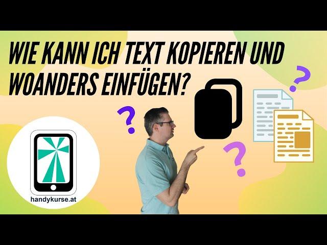 Wie kann ich Text kopieren und einfügen?