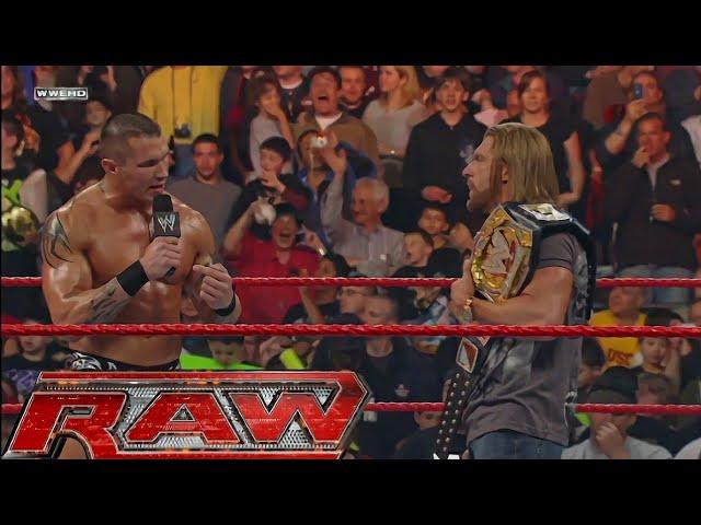 Randy Orton Confronts Triple H After Backlash RAW Apr 28,2008