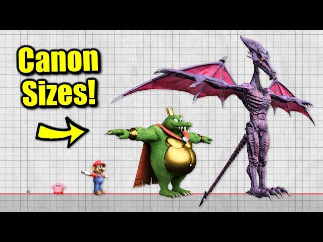 What If Everyone in Smash Bros. Ultimate Had Their Canon Height?