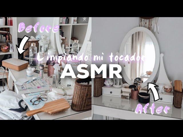 LIMPIANDO y ORDENANDO mi TOCADOR *ASMR edition*  Mi primer ASMR  | Museecoco