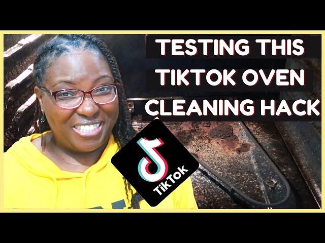 CLEANING MY OVEN USING A TikTok HACK