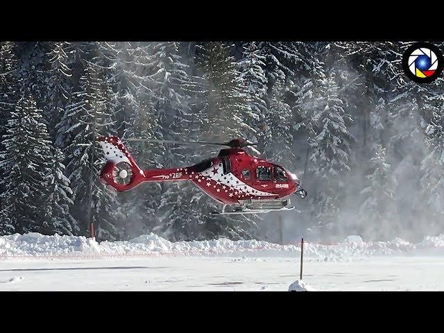 Hélicoptère Air-Glaciers en Intervention