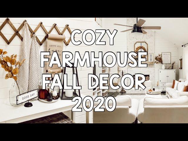 COZY FARMHOUSE FALL DECORATING IDEAS | FALL LIVING ROOM DECOR 2020 | HOUSE + HOLM NEW ARRIVALS