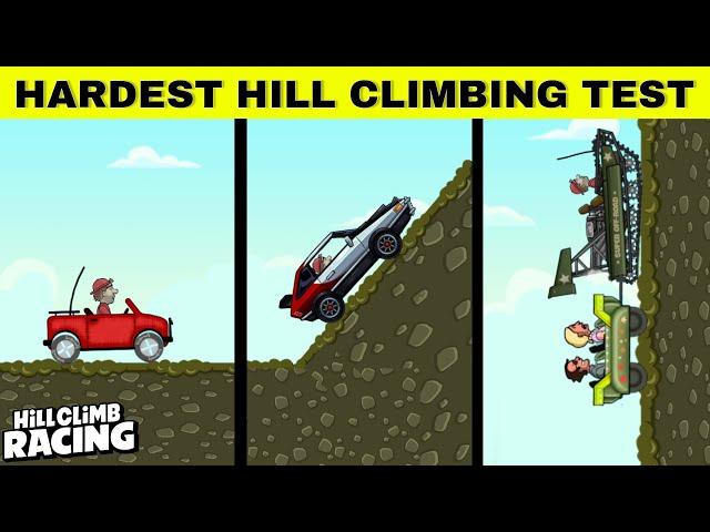 Hill Climb Racing : Best "Hill Climbing" Vehicle  || All Vehicle Climbing Test || Karthik HCR 2 