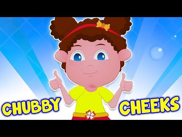 Bochechas fofas | rimas para bebês | rimas dos desenhos animados | Chubby Cheeks Dimple Chin