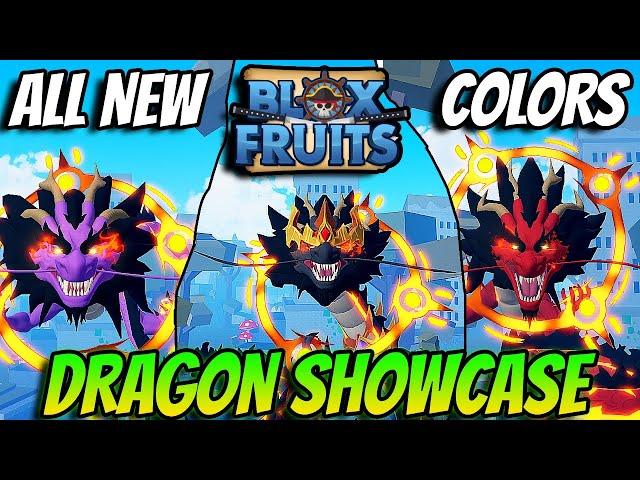 All *NEW* Dragon Rework Colors Showcase In Blox Fruits Dragon Update