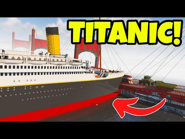 Ships VS FLOODED Bridge Realistic Destruction Simulator! - Teardown Gameplay