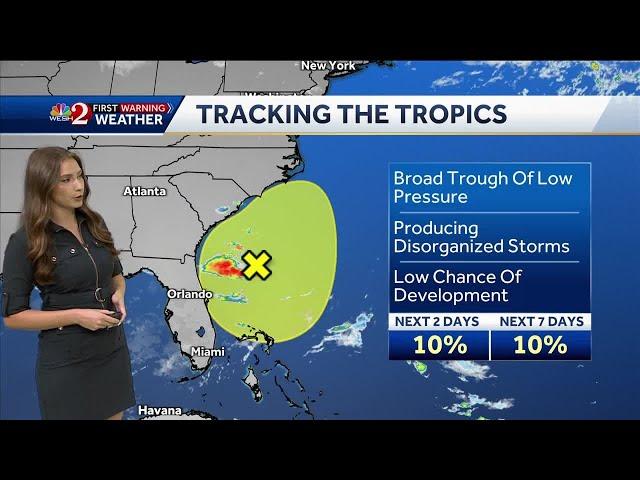 National Hurricane Center monitoring new disturbance off Florida's coast