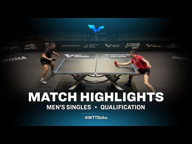 Ahmed Saleh vs  Frane Kojic | WTT Contender Doha 2021 | Men's Singles | QUAL Highlights