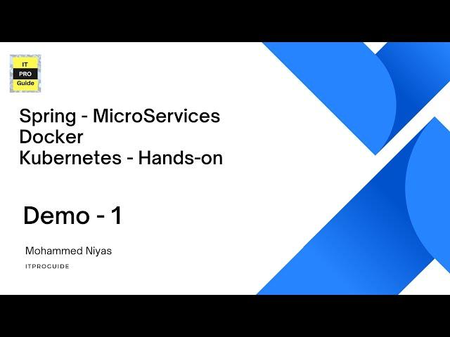 Docker Hands-On -  Spring boot, MySQL, Nginx - Demo 1