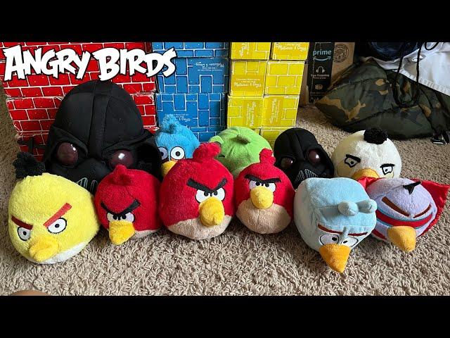 Angry birds plush unboxing ( 11 plushies!!! )