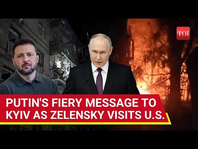 Russia Bombards Ukraine As Zelensky Visits U.S.; 363 Attacks In 1 Day Jolt Zaporizhzhia | Watch