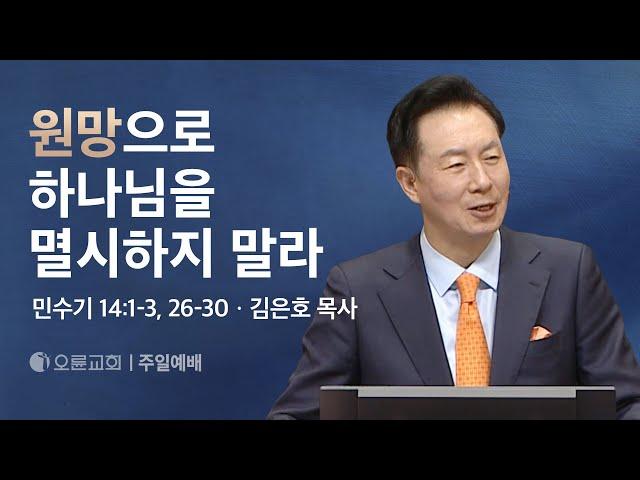 원망으로 하나님을 멸시하지 말라 - 김은호 목사 | 오륜교회 주일설교 (2024-11-24)