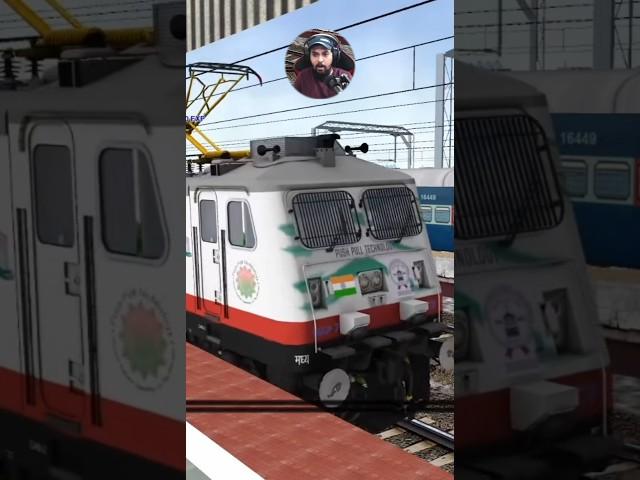 WAP7 ACCIDENT DUE TO HIGH SPEED COUPLING  #train #shorts #indianrailways #msts #trainsimulator