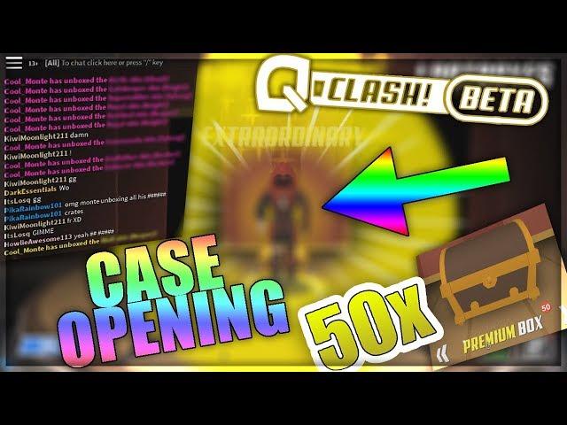 50 PREMIUM BOX OPENING - SO MANY YELLOWS - ROBLOX Q Clash Case Opening