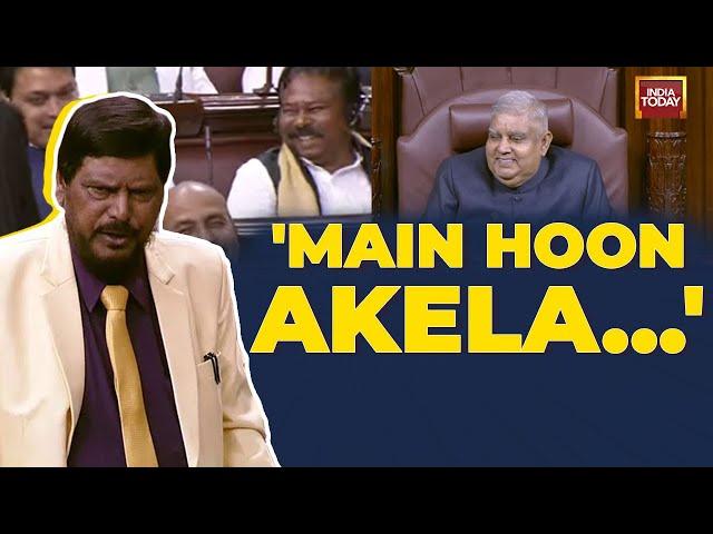 Ramdas Athawale's Poetic & Comic Address Quakes Laughter In Rajya Sabha | Rajya Sabha 2022