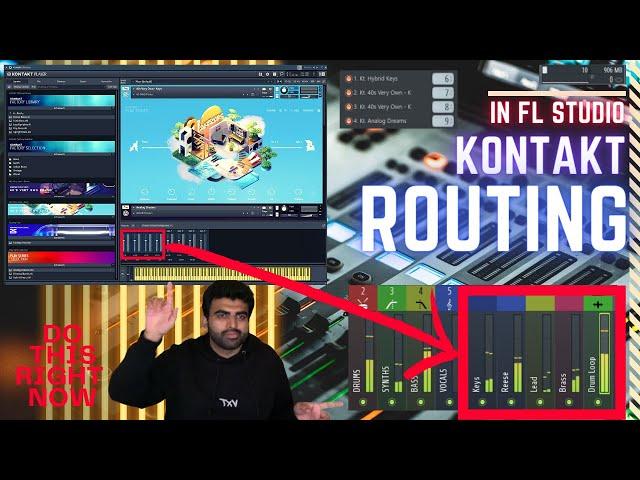 Kontakt Mixer Routing in FL Studio