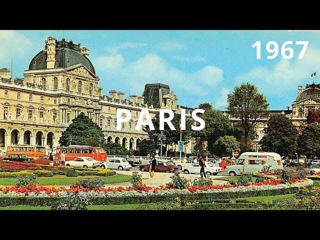 Parigi 1967 Tour Eiffel Versailles paesaggio urbano Senna Notre Dame 1967 France vintage footage