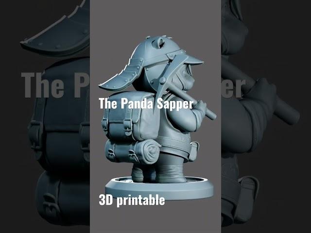 Panda Sapper - 3d print model