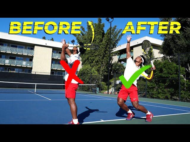 Huge MISTAKE 99% of Tennis Players Make on the Serve (Avoid Injuries!)