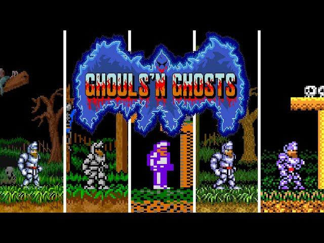 Ghouls 'n Ghosts - Versions Comparison (HD 60 FPS)