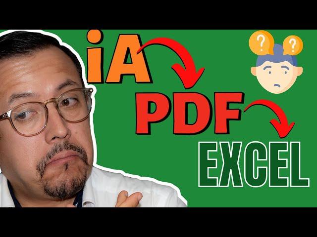  ¡Descubre el SECRETO para Usar Archivos PDF en Excel con Inteligencia Artificial! 