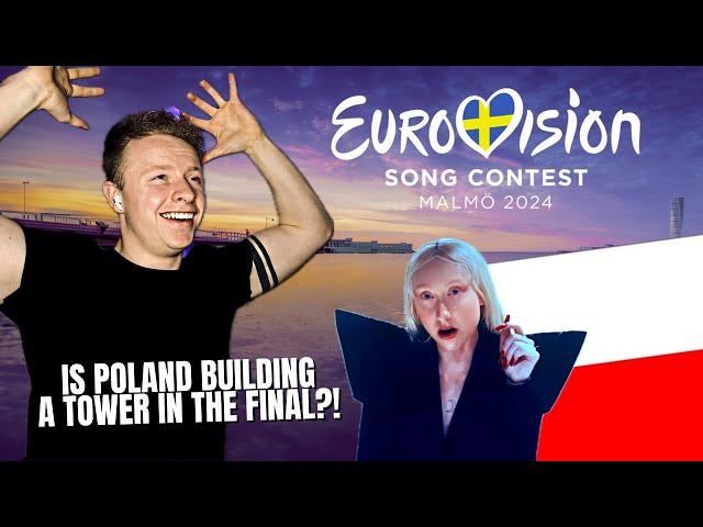 FIRST REACTION TO POLAND EUROVISION 2024 (Luna - The Tower)