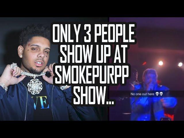 Smokepurpp show is COMPLETELY EMPTY…