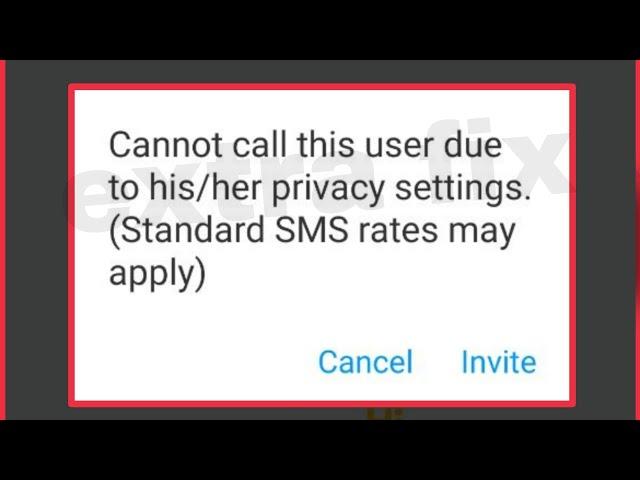 imo app fix Cannot call this user due to his/her privacy settings ( Standard SMS rates Problem Solve