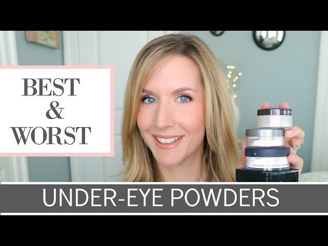 The BEST UNDER EYE SETTING POWDERS for MATURE Skin | TEXTURE | FINE LINES | OVER 40